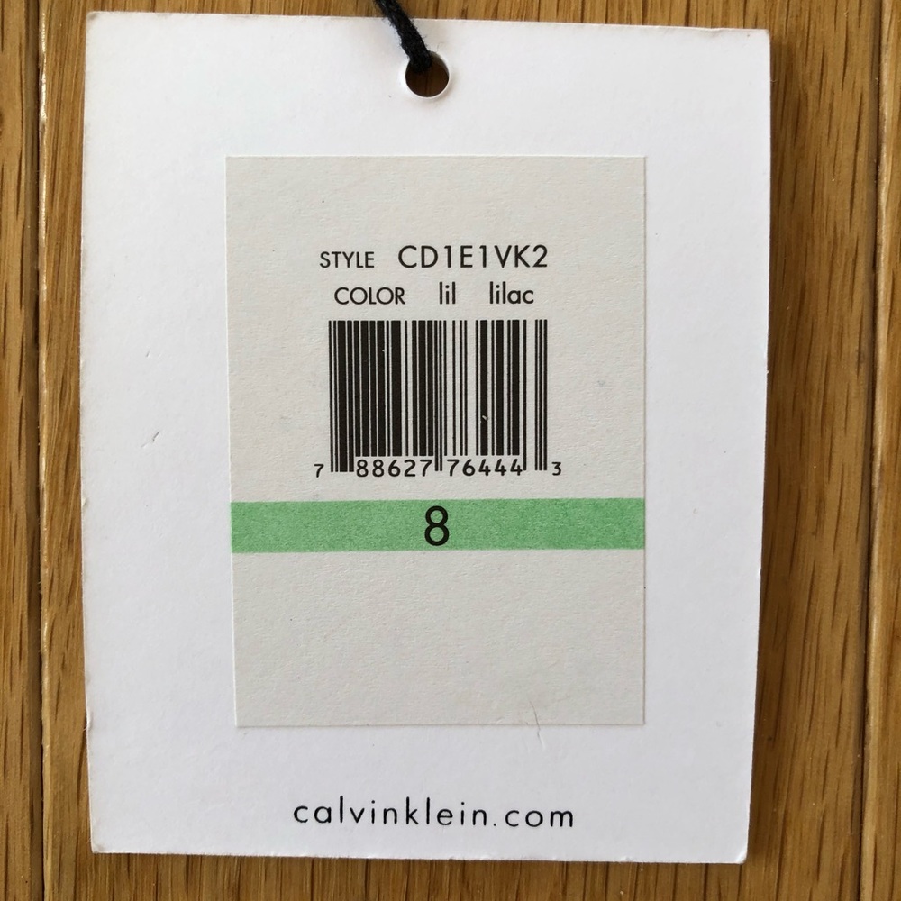 Calvin Klein Lilac Strapless Dress Size 8 NWT - Picture 4 of 4